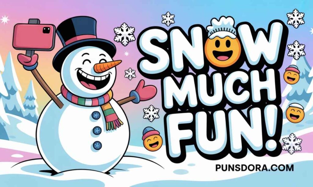 Funny Snow Puns Captions
