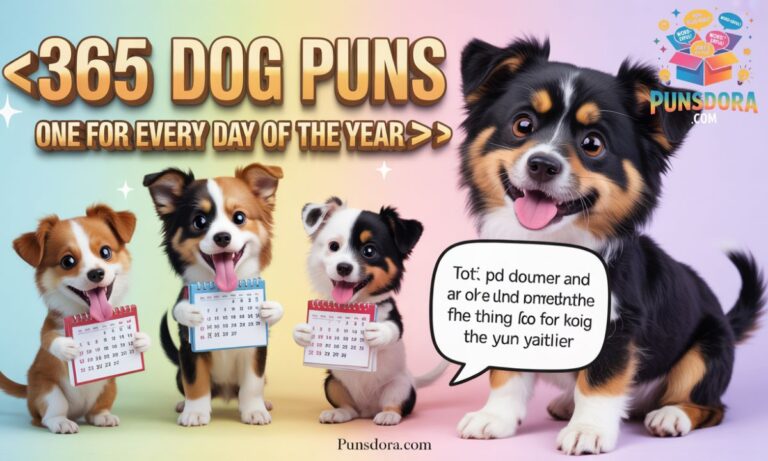 🥉 📅365 Dog Puns — One for Every Day of the Year 🐶💛😂