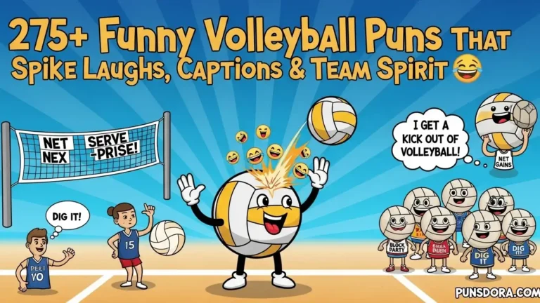 275+ Funny Volleyball Puns That Spike Laughs, Captions & Team Spirit 🏐😂🔥