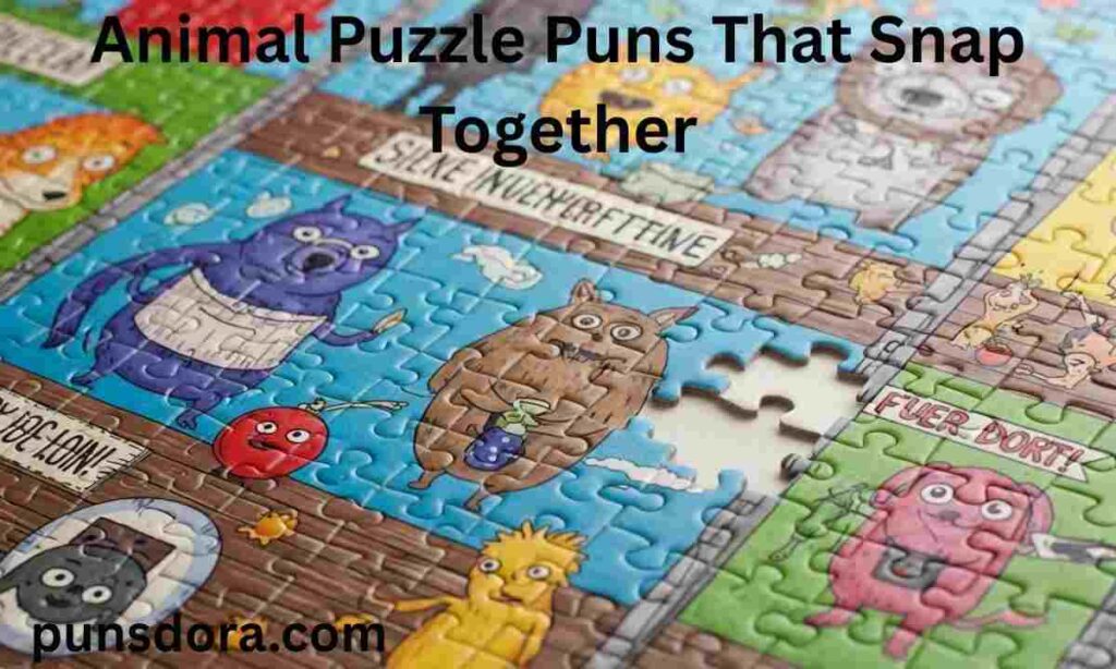 Animal Puzzle Puns That Snap Together
