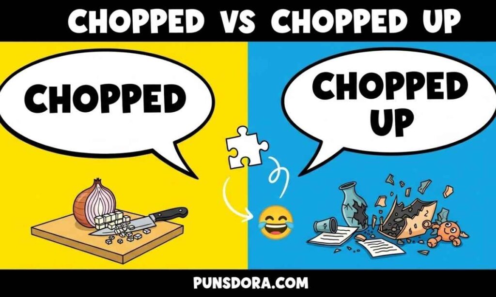 Chopped vs Chopped Up