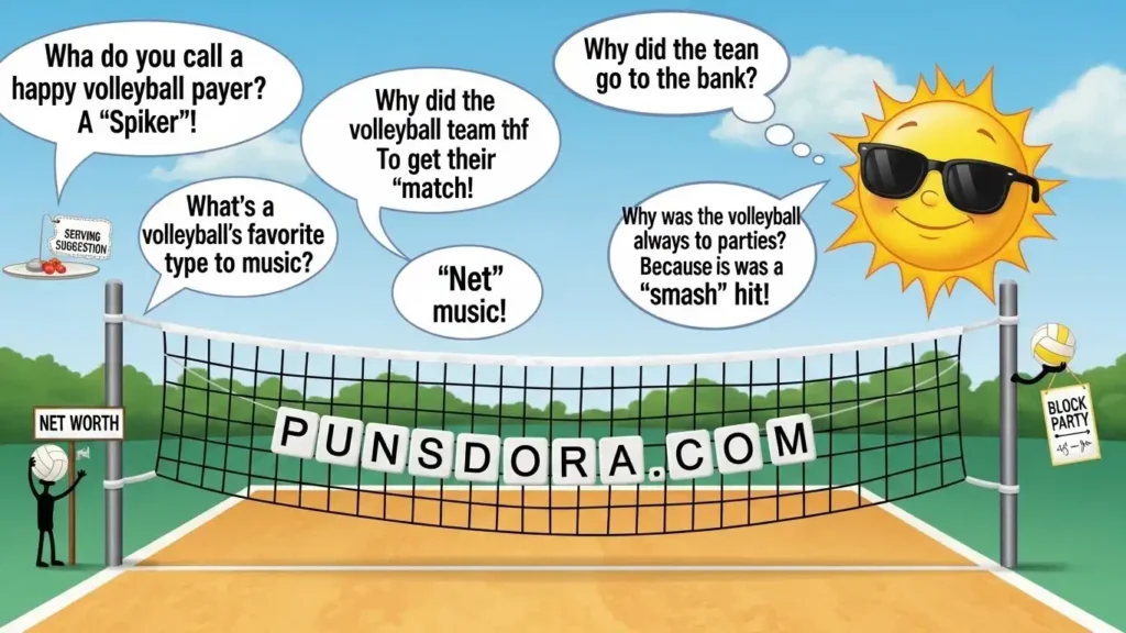 Clean Volleyball Puns That Are Family-Friendly & Fun.