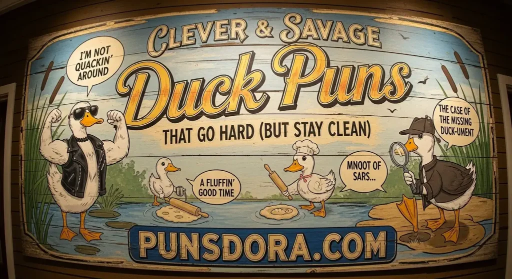 Clever & Savage Duck Puns That Go Hard (But Stay Clean).