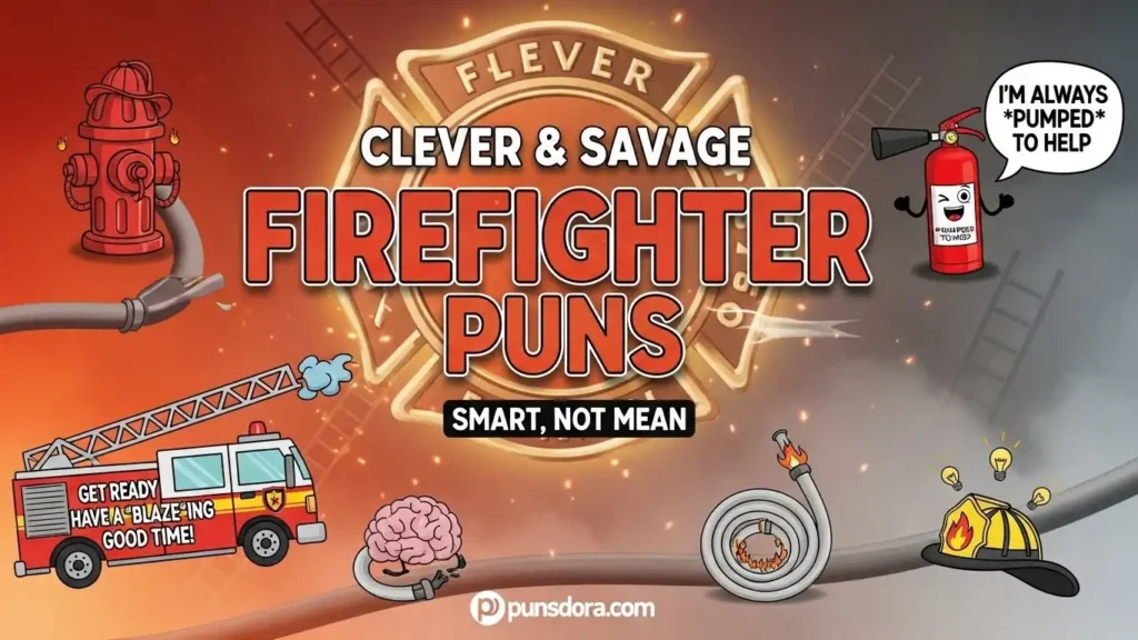 Clever & Savage Firefighter Puns (Smart, Not Mean)