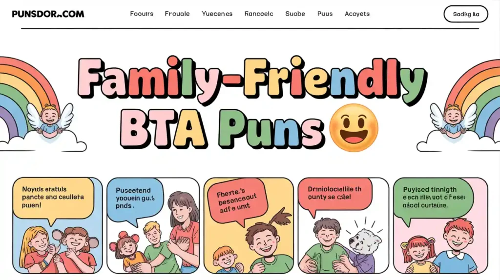 Family-Friendly BTA Puns😇1.