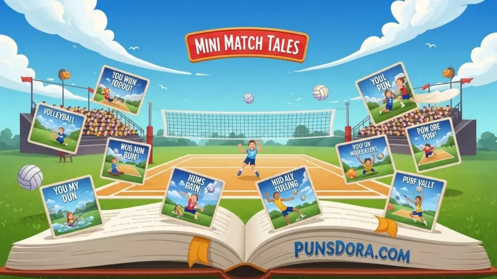 Long Story-Style Volleyball Puns (Mini Match Tales)
