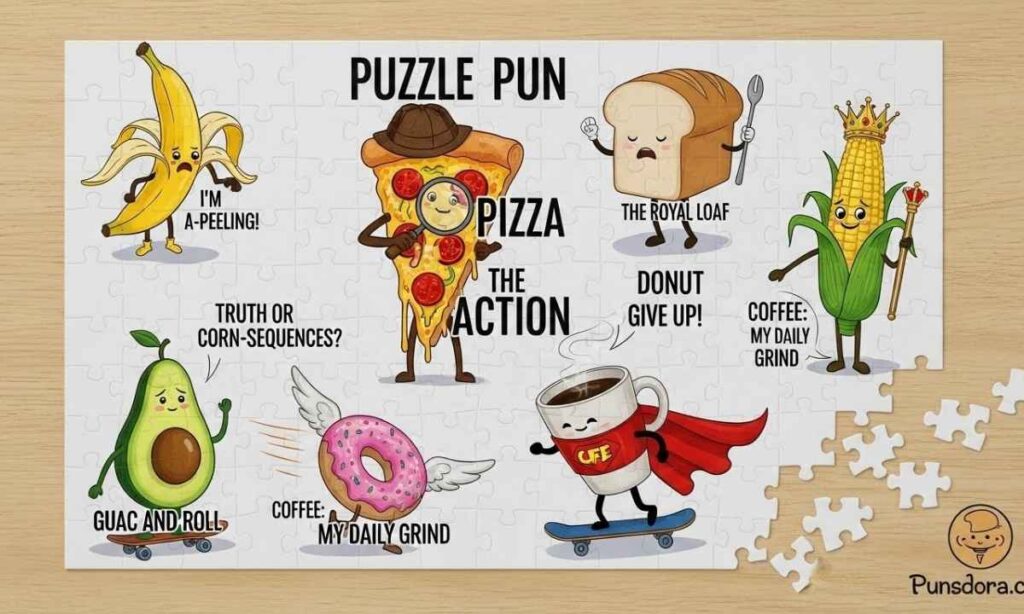 🍕 Food-Themed Puzzle Puns That Are Deliciously Funny