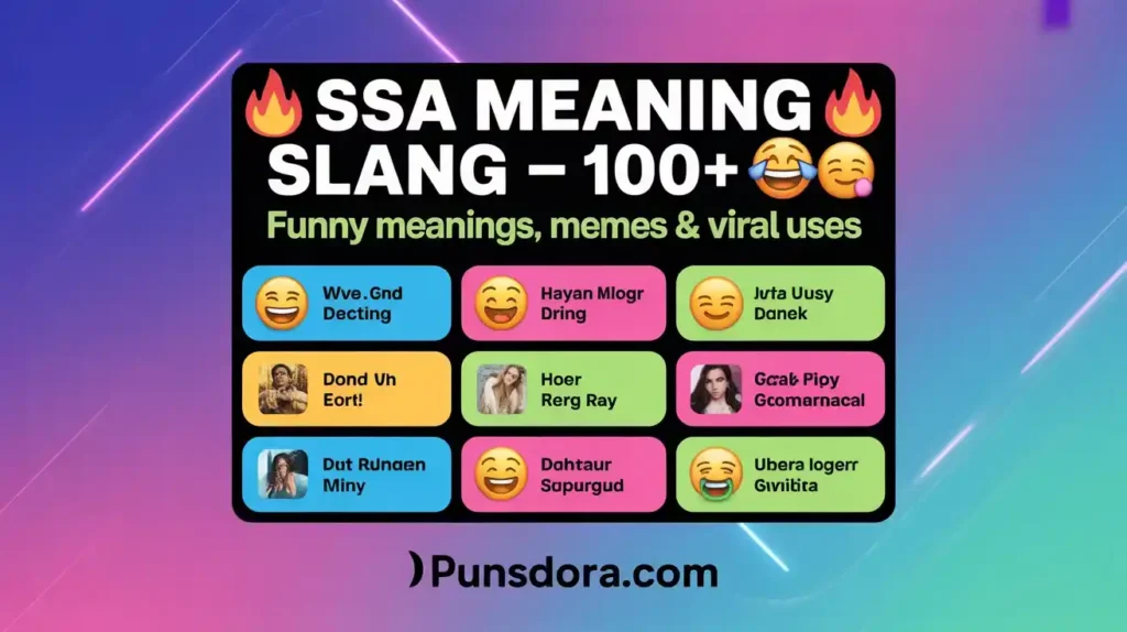 What Does SSA Mean in Slang.