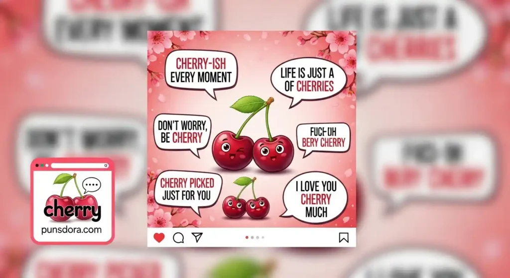🍒 Cherry Puns for Instagram & TikTok 📸.